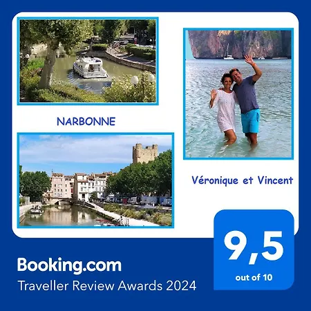 Appartement Avec Balcon, Bord Du Canal, Wifi. Narbonne